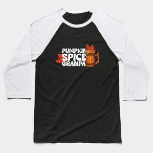 Pumkin Spice Grandpa Baseball T-Shirt
